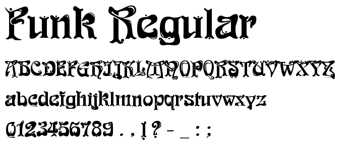 Funk Regular font